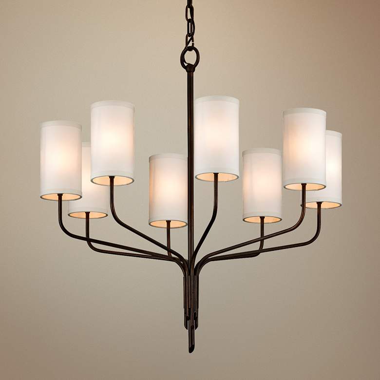 Image 1 Juniper 32" Wide Juniper Bronze 8-Light Chandelier