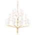 Juniper 52" Wide Gold Leaf 20-Light Chandelier