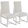 Junn Modern Metal and Plywood Dining Chair Set of 2