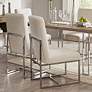 Junn Modern Metal and Plywood Dining Chair Set of 2 in scene