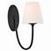 Juno 1 Light Black Forged Wall Mount