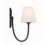 3_Juno 1 Light Black Forged Wall Mount more views
