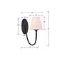 7_Juno 1 Light Black Forged Wall Mount more views