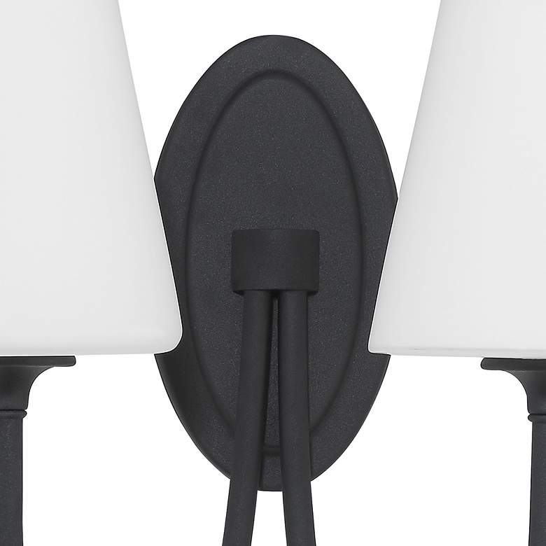 Image 7 Juno 2 Light Black Forged Wall Mount more views