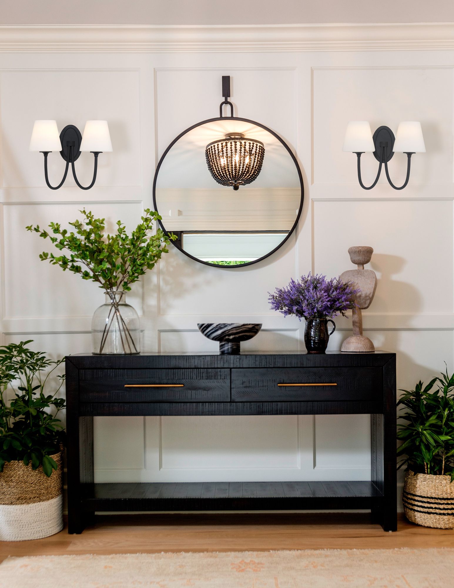 Juno 2 Light Black Forged Wall Mount