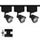 Juno 3-Light Black Horizontal Cone Floating Canopy Track Kit