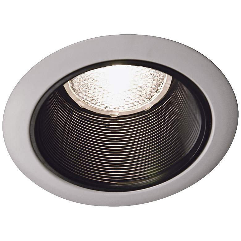 Image 1 Juno 4 inch Black Baffle White Trim Recessed Light