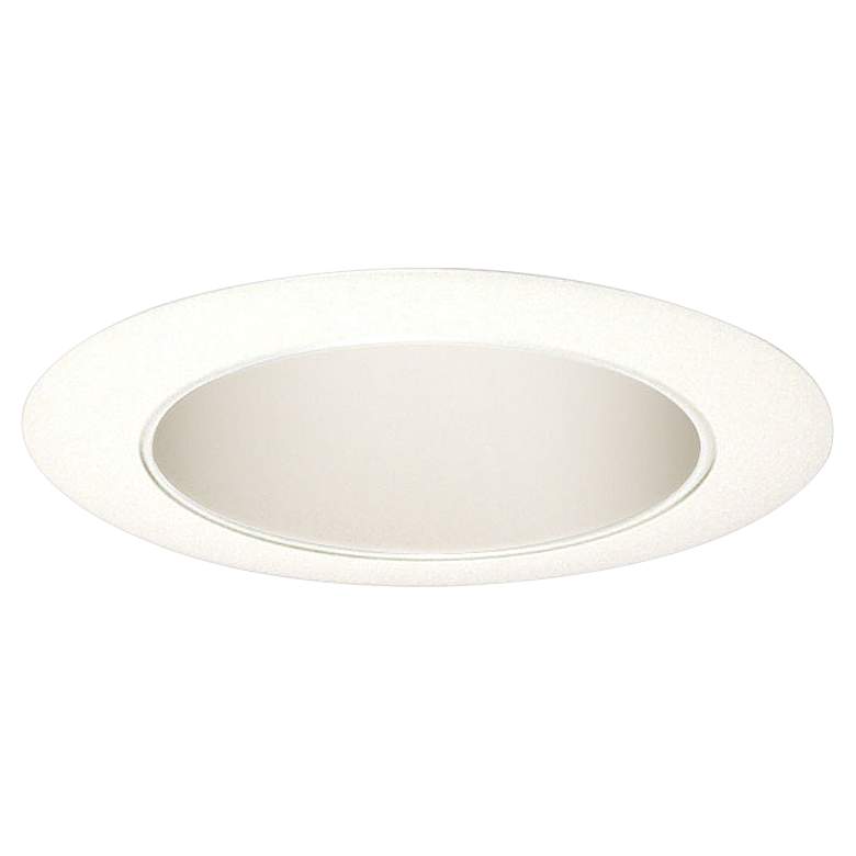 Image 1 Juno 4 inch Gloss White Round Cone Reflector Recessed Trim