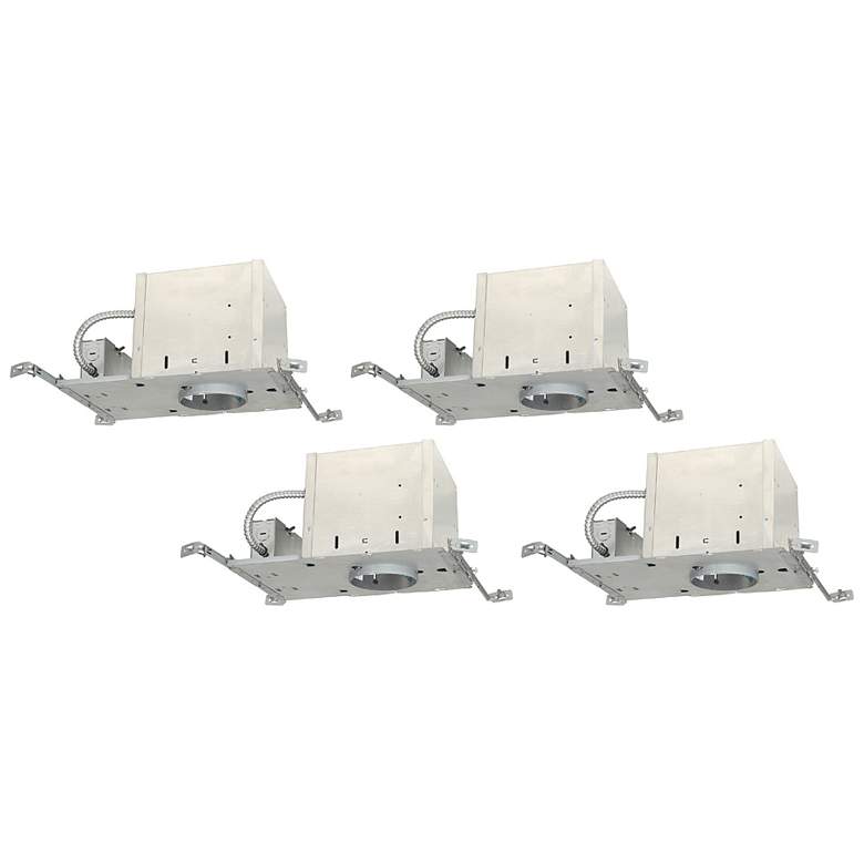 Image 1 Juno 4 inch Line Voltage IC New Construction Housings Set of 4