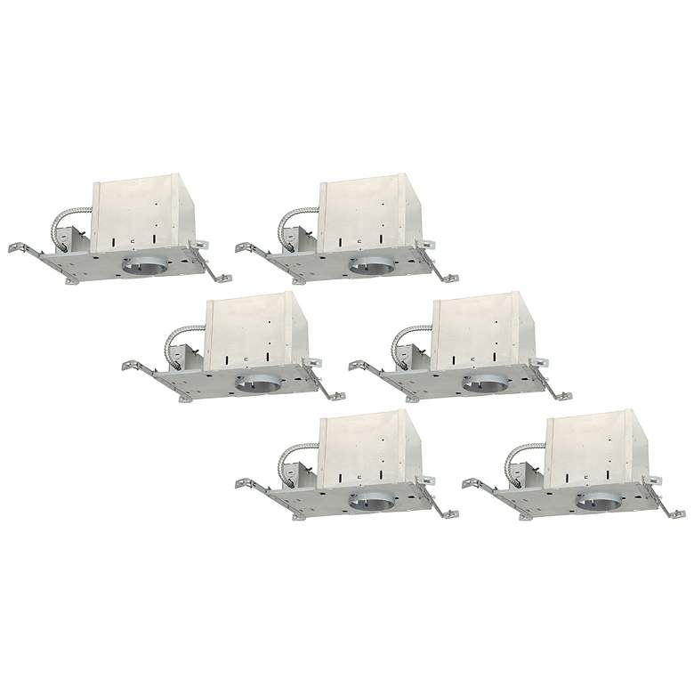 Image 1 Juno 4 inch Line Voltage IC New Construction Housings Set of 6