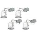 Juno 4" Line Voltage Non-IC Remodel Housings Set of 4