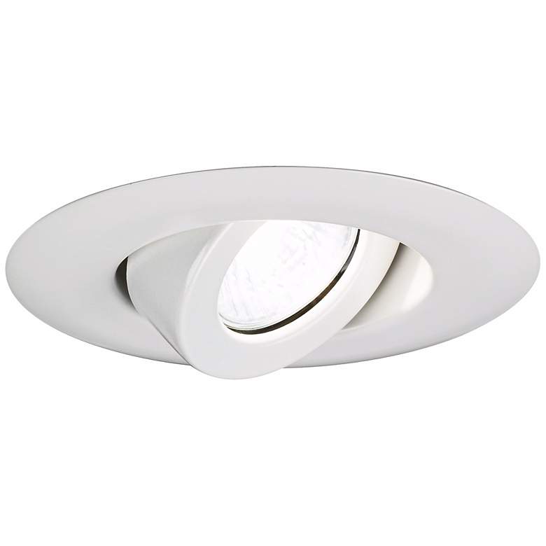 Image 2 Juno 4 inch Low Voltage White Gimbal Recessed Light Trim more views