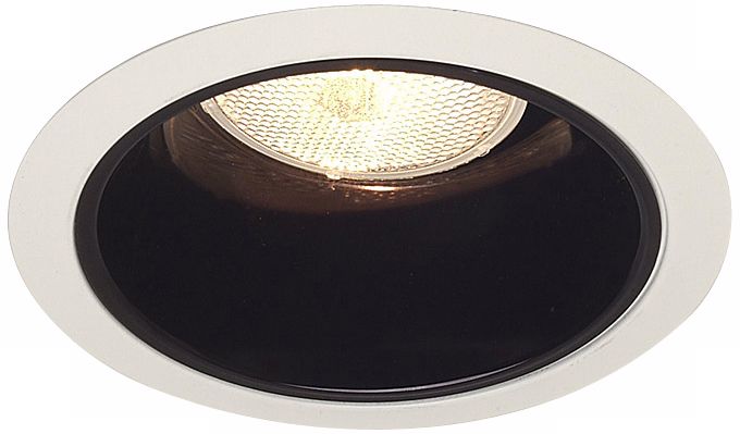 Juno 6" Black Alzak Recessed Trim with Florentine Medallion 25F56