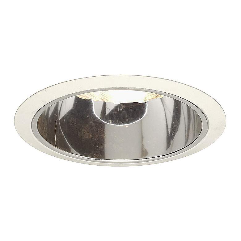 Image 1 Juno 6 inch Clear Alzak White Finish Recessed Light Trim