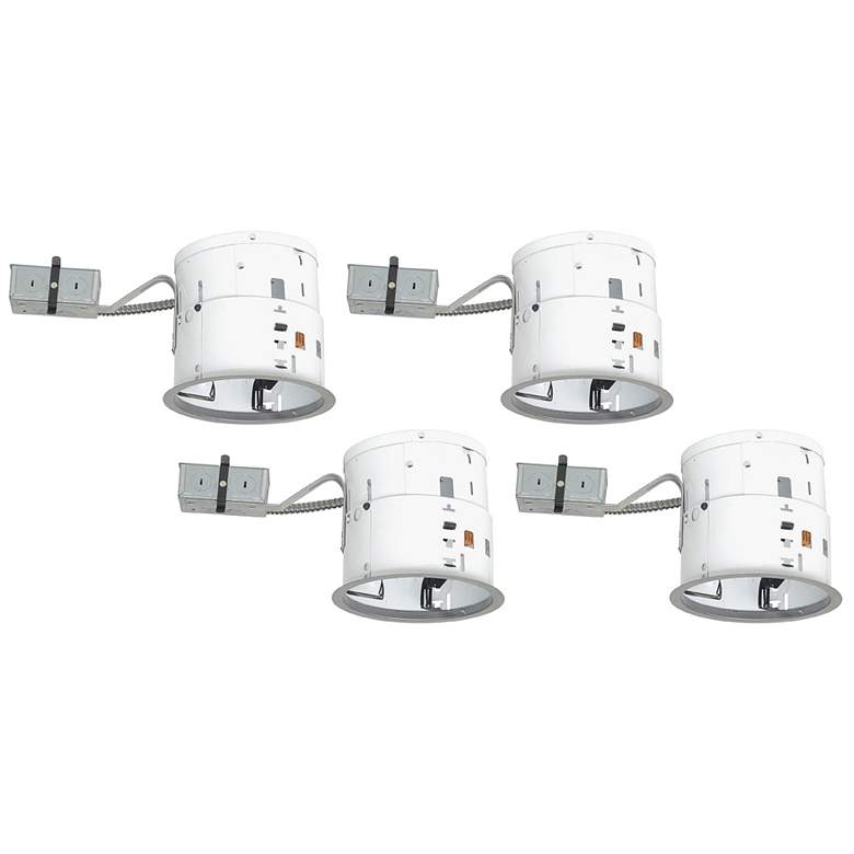 Image 1 Juno 6" Line Voltage Non-IC Remodel Housings Set of 4