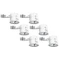 Juno 6" Line Voltage Non-IC Remodel Housings Set of 6