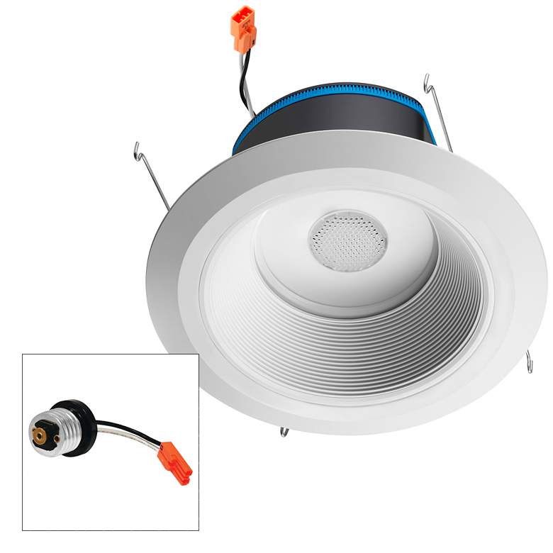 Image 1 Juno AI 6 inch White Baffle Trim JBL Speaker Downlight