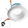 Juno AI 6" White Baffle Trim Recessed Retrofit Downlight