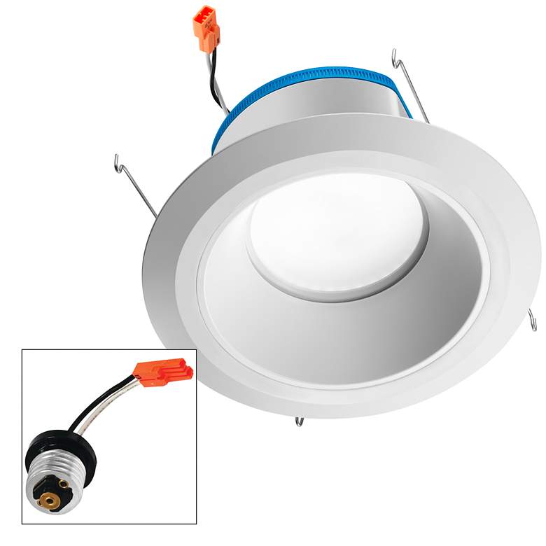 Image 1 Juno AI 6" White Cone Trim Recessed Retrofit Downlight