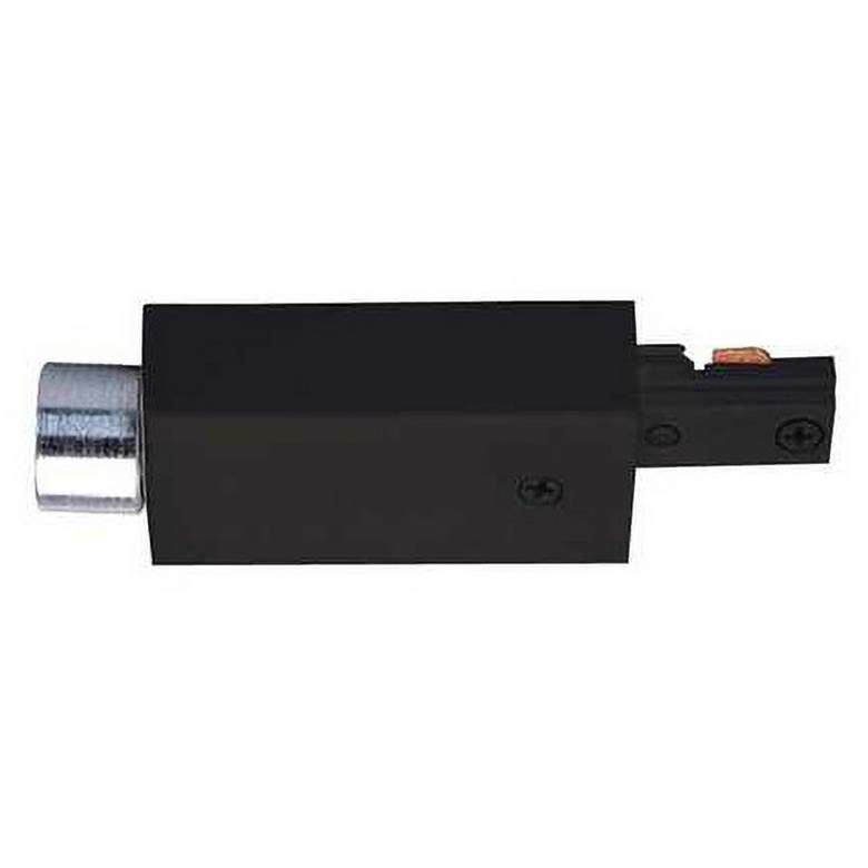 Juno Black Surface Conduit Electrical End Feed