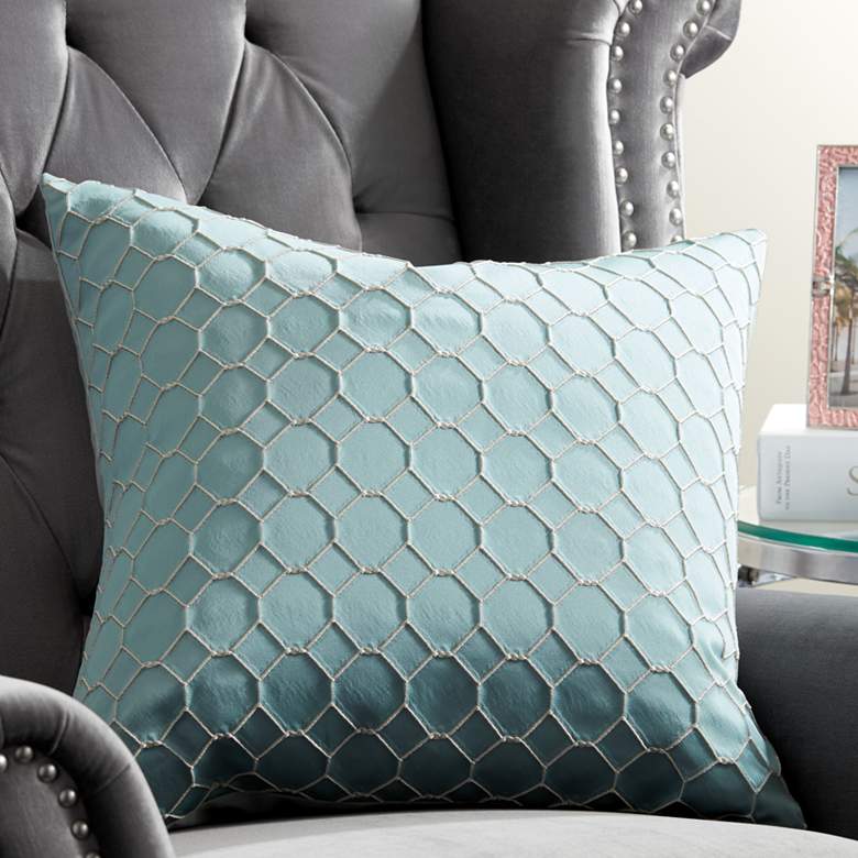 Image 1 Juno Cerulean 20" Square Throw Pillow