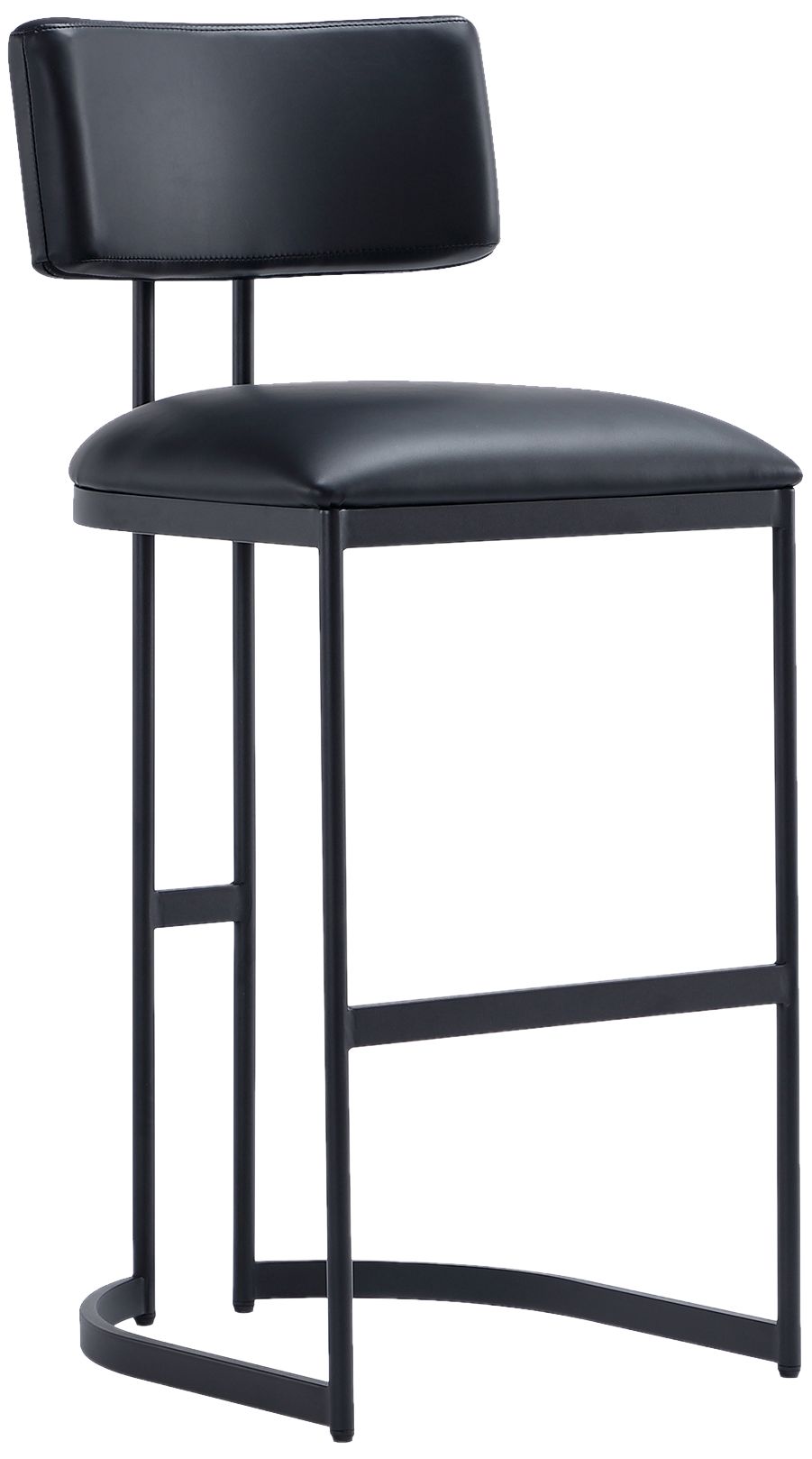 Image 2 Juno Contemporary Modern Metal Barstool in Black
