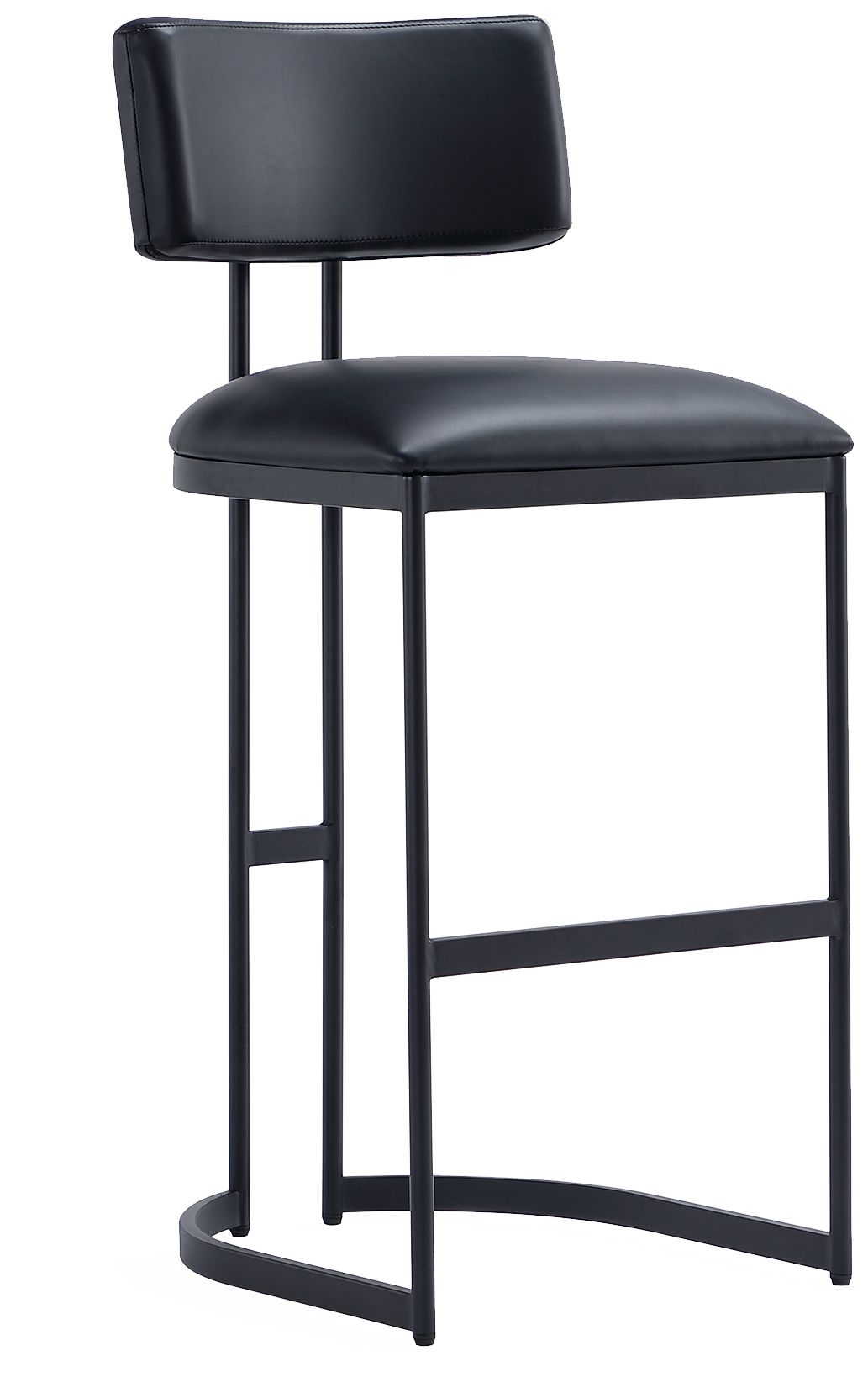 Image 3 Juno Contemporary Modern Metal Barstool in Black more views