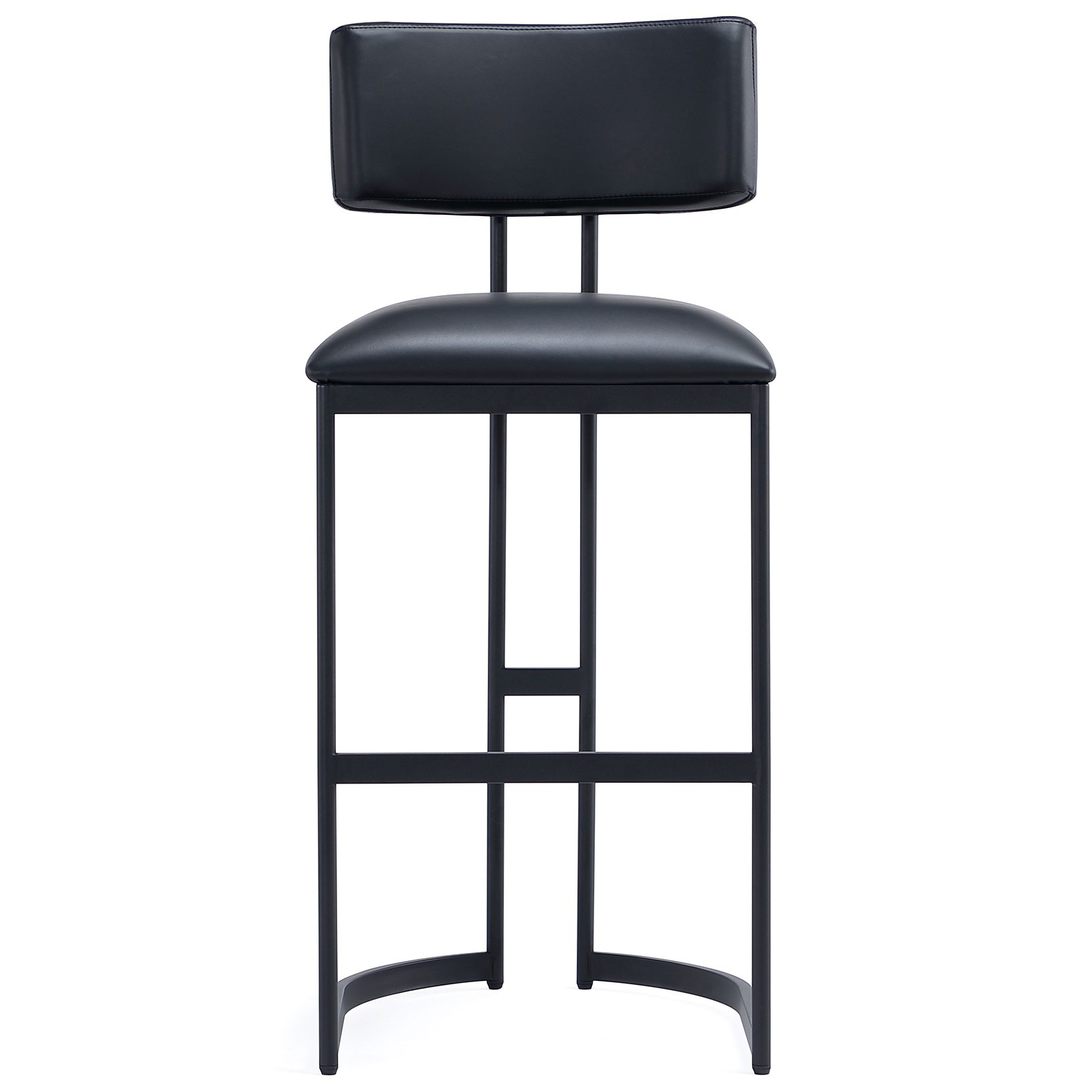 Image 7 Juno Contemporary Modern Metal Barstool in Black more views