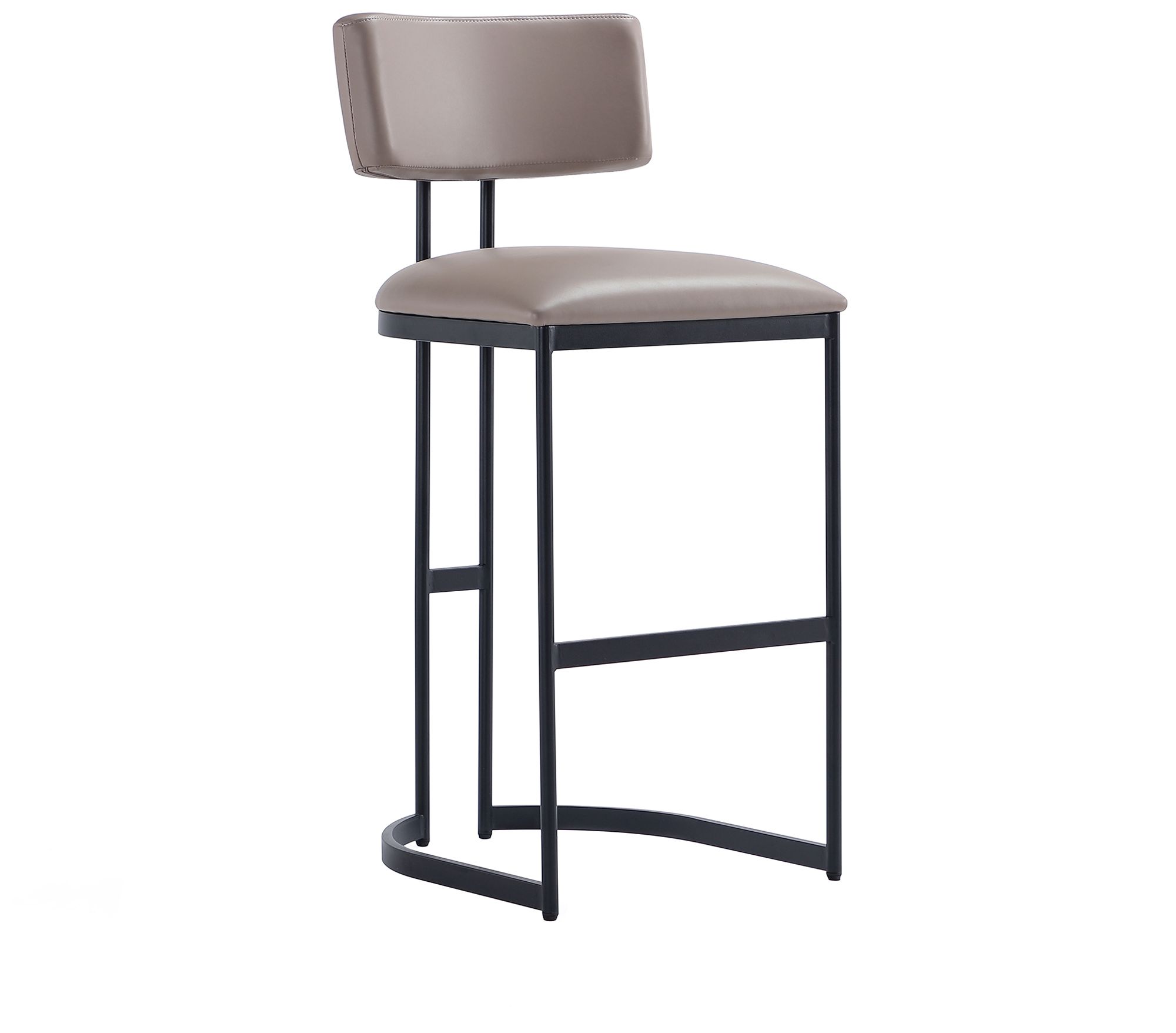 Image 3 Juno Contemporary Modern Metal Barstool in Taupe more views