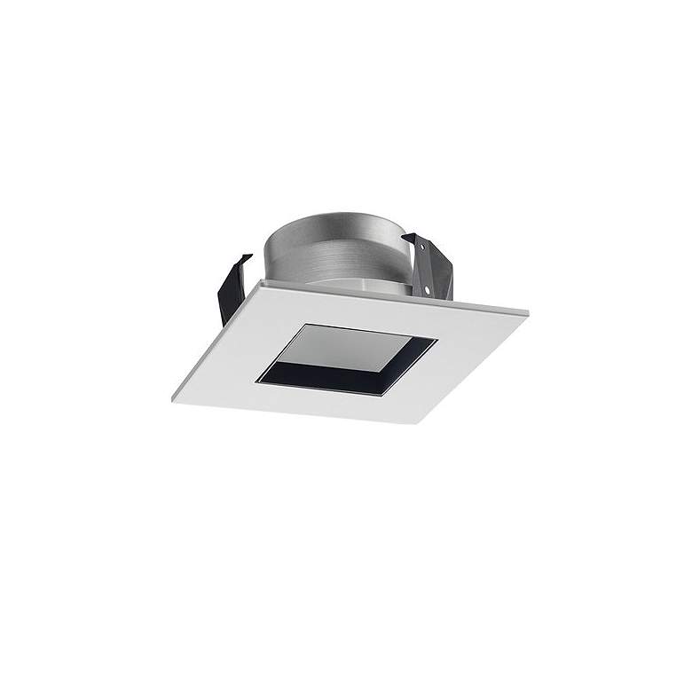 Image 1 Juno Line Voltage White 4" Square Downlight Trim