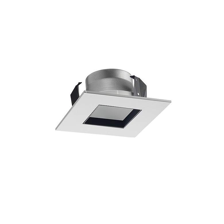 Image 1 Juno Line Voltage White 4 inch Square Downlight Trim