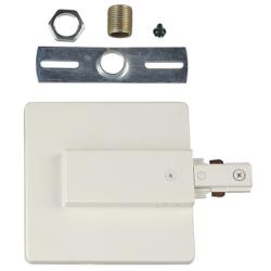 Juno Live End Connector with Cover in White