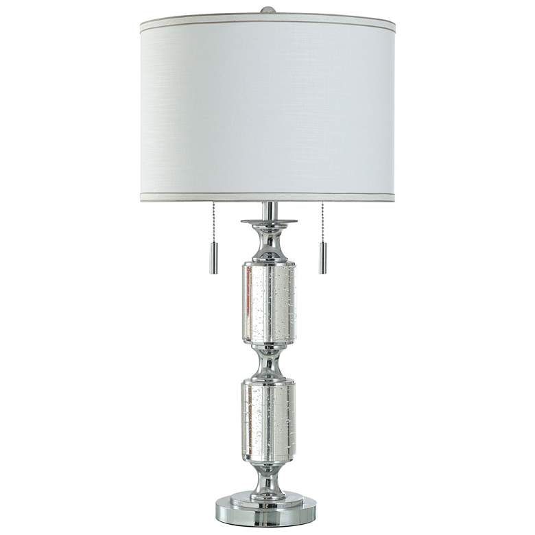 Image 1 Juno Stacked Crystal and Metal Table Lamp