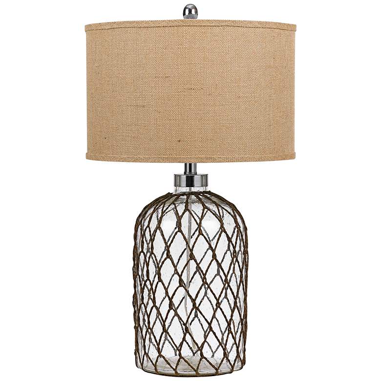 Image 1 Jupiter Mesh and Clear Glass Table Lamp