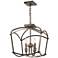 Jupiter's Canopy 16"W Harvard Court Bronze 4-Light Pendant