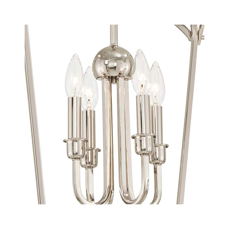 Image 2 Jupiter&#39;s Canopy 17 inch Wide Polished Nickel 4-Light Pendant more views