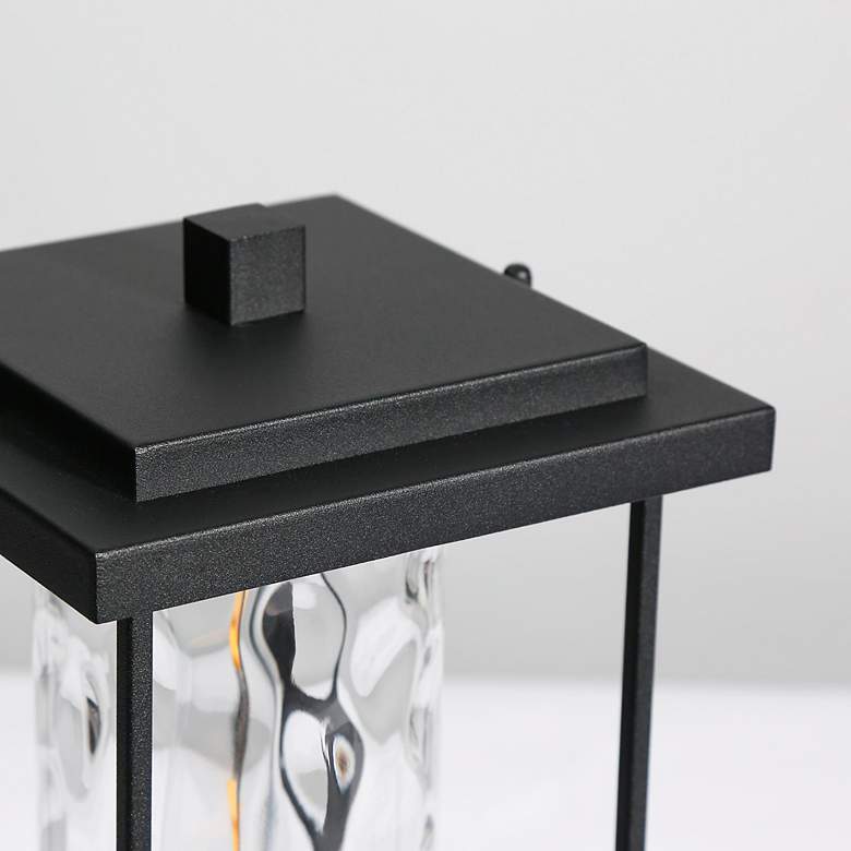 Image 5 Jushoa 15.7" High Black Outdoor Post Light more views