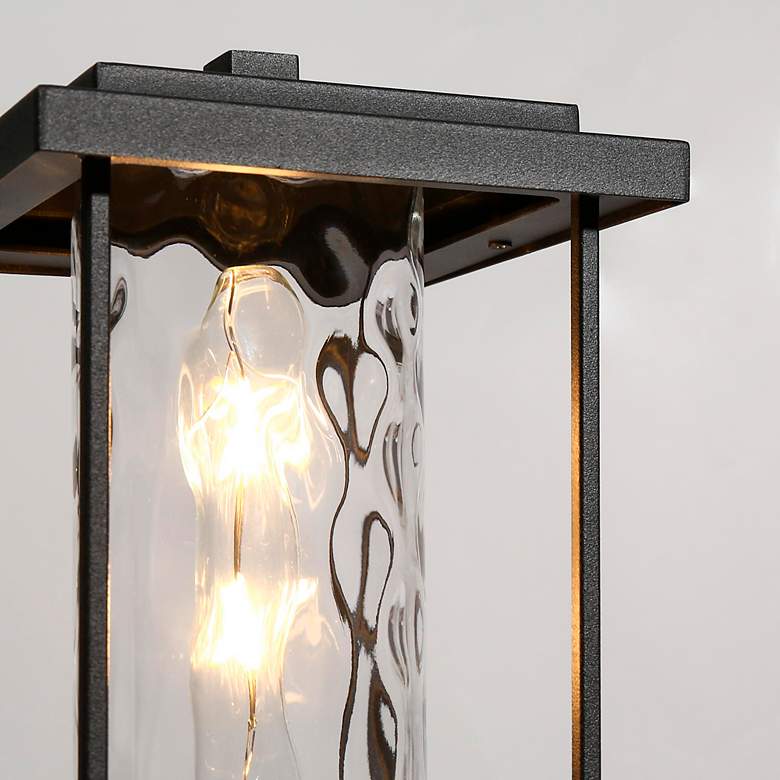 Image 7 Jushoa 15.7" High Black Outdoor Post Light more views