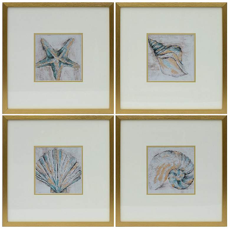 Image 1 Just Beachy Framed Canvas Set of 4