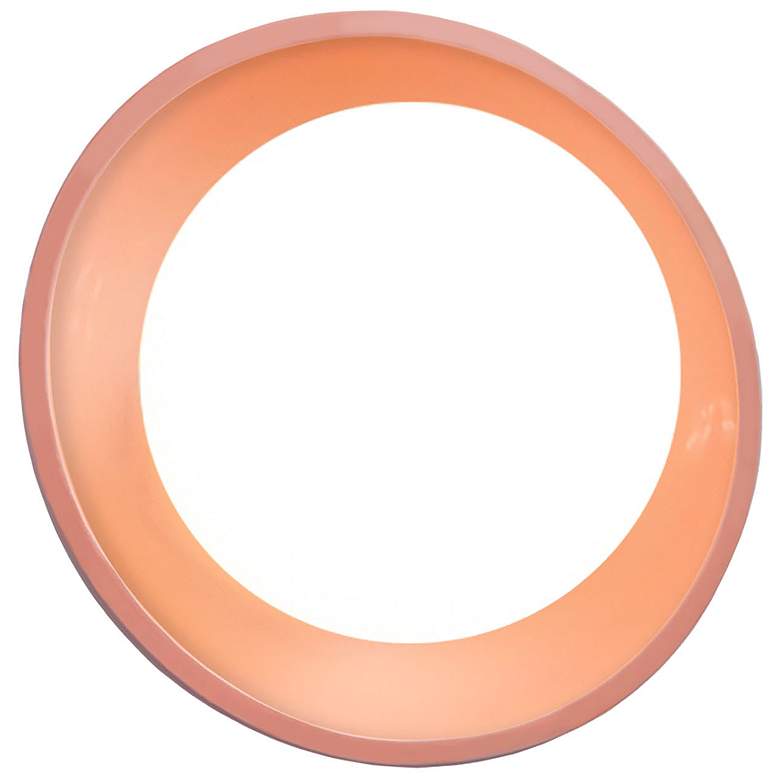 Image 1 Justic Design Ambiance 6 1/4"H Gloss Blush LED Wall Sconce