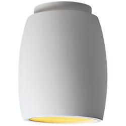 Justice Design 6 3/4" Wide Curved Ceramic Ceiling Light