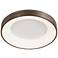 Justice Design Acryluxe Sway 15" Wide Light Bronze LED Ceiling Light