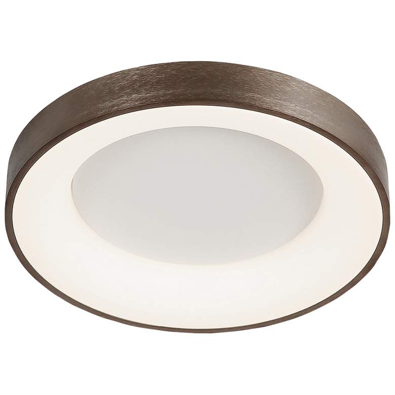 Image 1 Justice Design Acryluxe Sway 15" Wide Light Bronze LED Ceiling Light