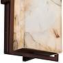2_Justice Design Alabaster Rocks 12" Bronze LED Outdoor Wall Light more views