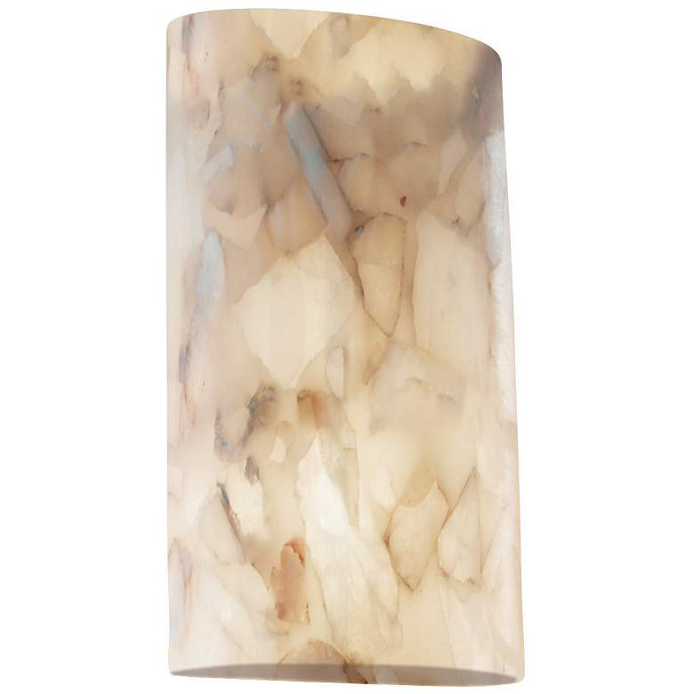 Image 1 Justice Design Alabaster Rocks 18 3/4" High Wall Sconce