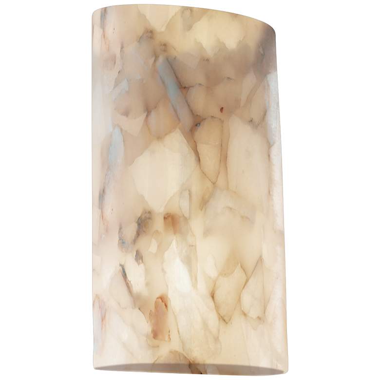 Image 1 Justice Design Alabaster Rocks 19" High Modern LED Wall Sconce