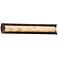 Justice Design Alabaster Rocks! Lineate 30" Dark Bronze LED Bath Light