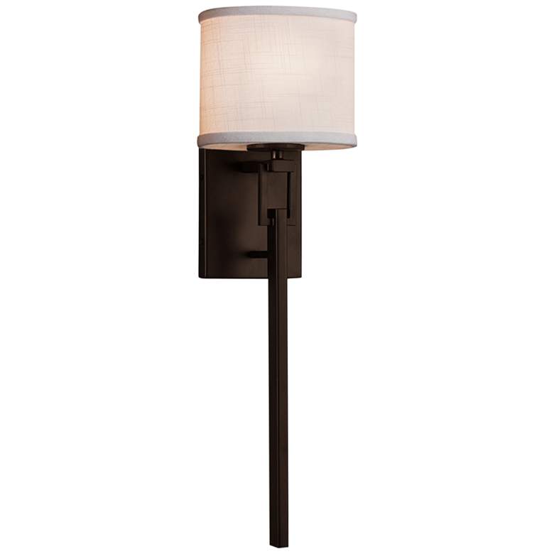 Image 2 Justice Design Alpine 22 1/2 inch High Dark Bronze Wall Sconce