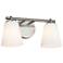 Justice Design Alpino 15" Wide Brushed Nickel 2-Light Wall Sconce