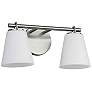 3_Justice Design Alpino 15" Wide Brushed Nickel 2-Light Wall Sconce more views